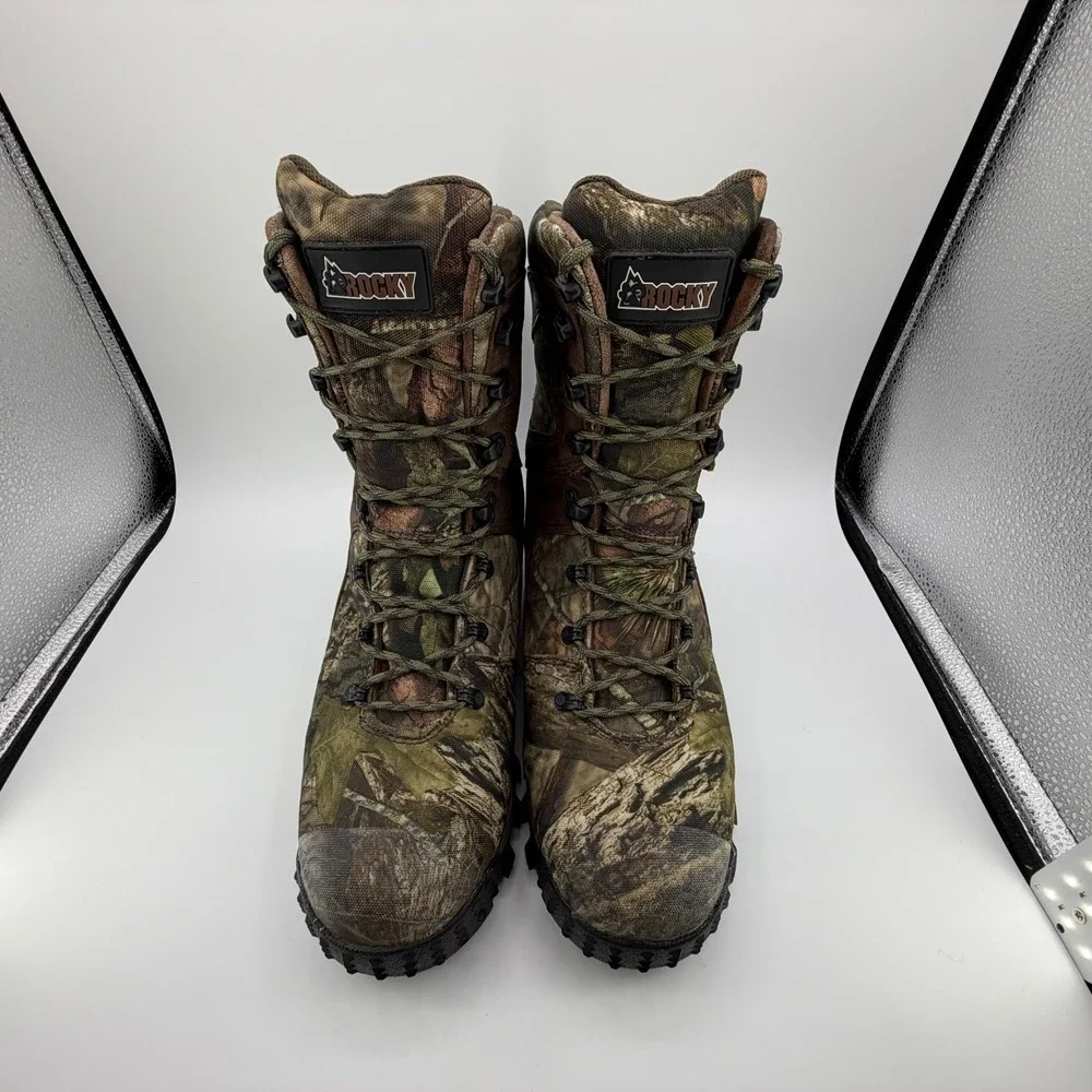 ROCKY Sport Pro 1000 Gram Hunting Boots Mens Size 10.5M RKS0309‎ Camo Waterproof